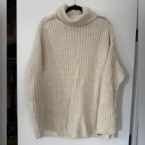 Abercrombie & Fitch Cream Turtleneck Sweater